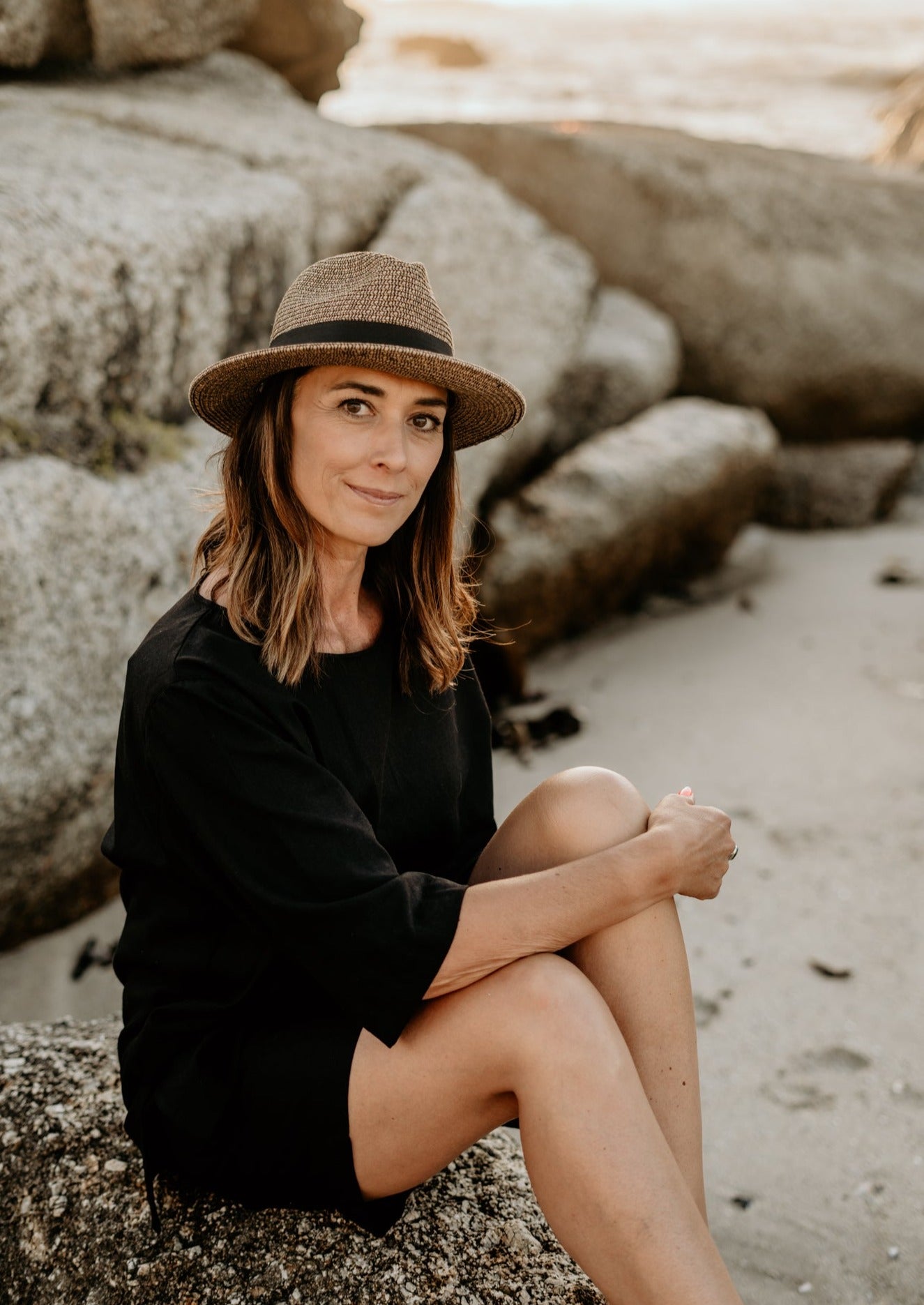 Black pure linen top and pure linen pants